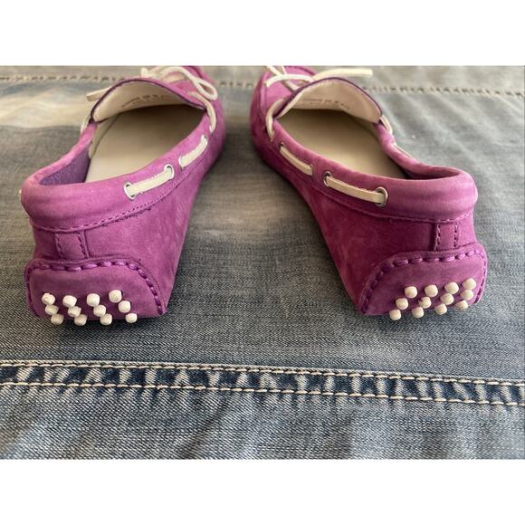 Cole Haan Womens Driving Garner Moccasins Size 6 B Purple /Pink - Picture 3 of 7